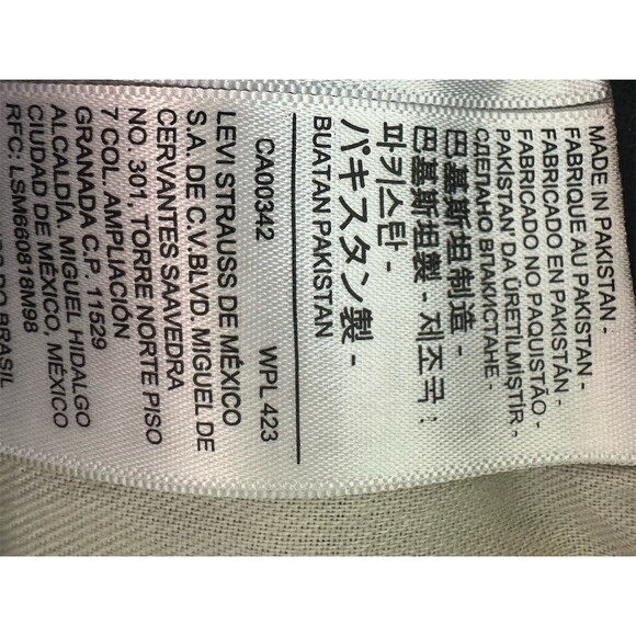 Levi's 511 Slim Fit Jeans Men's W34 L30 Black Denim Zip Fly 5-Pocket - Picture 5 of 6